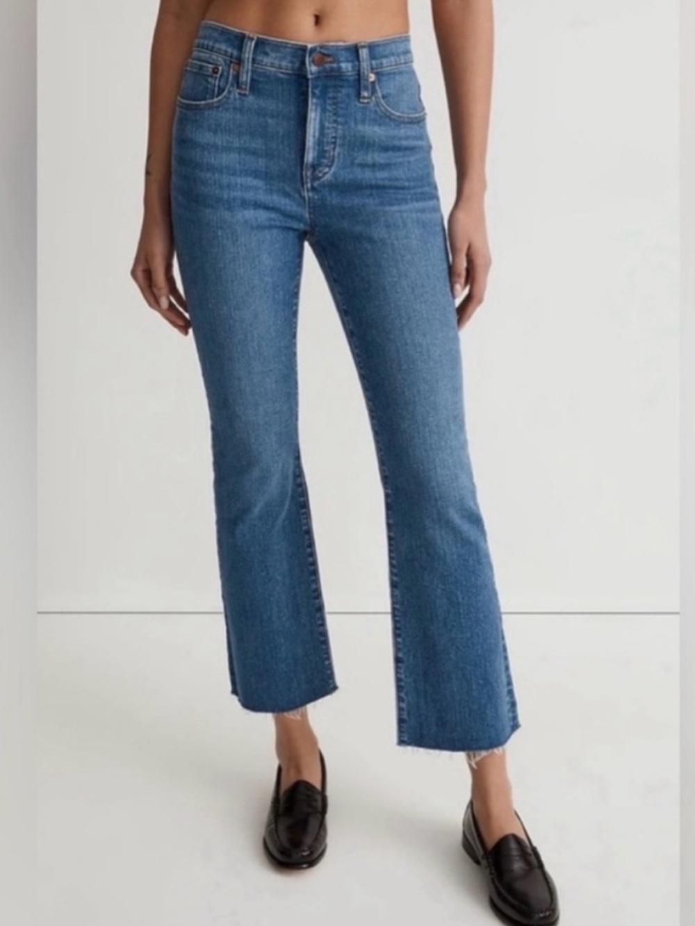 Madewell mid rise kick out jeans